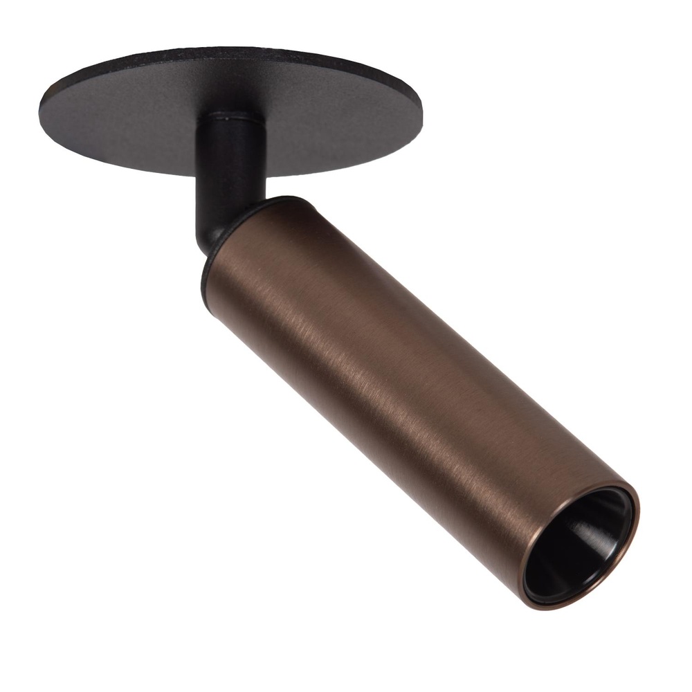 Lucide PlafondspotKeoni Ø 8cm koffie bruin - 09944/01/97
